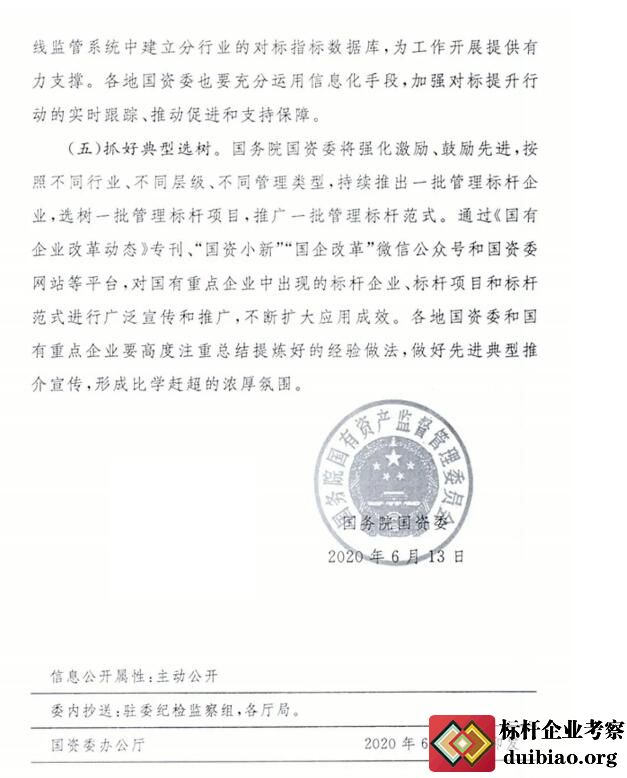 關于開展對標世界一流管理提升行動的通知